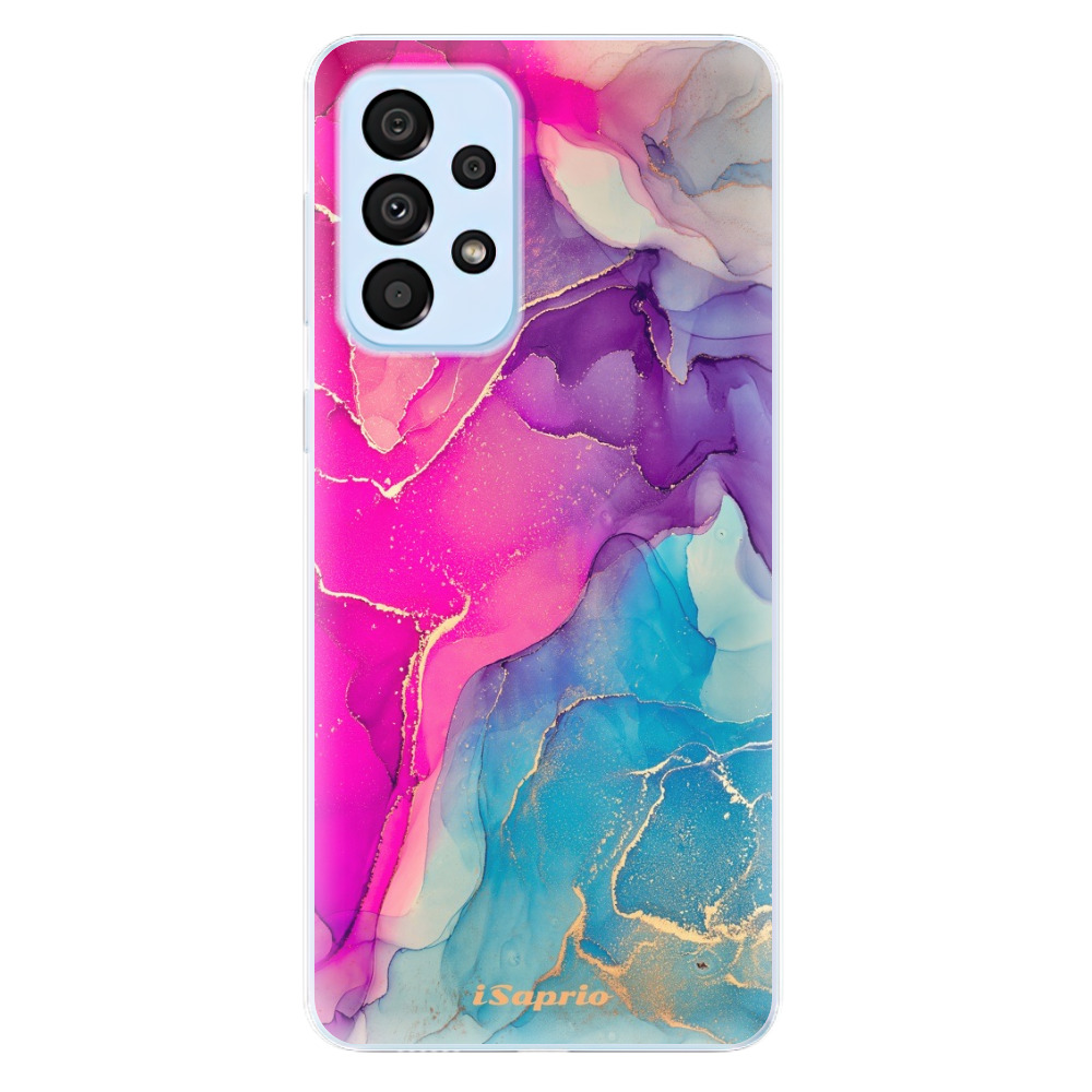 Odolné silikónové puzdro iSaprio - Purple Ink - Samsung Galaxy A33 5G