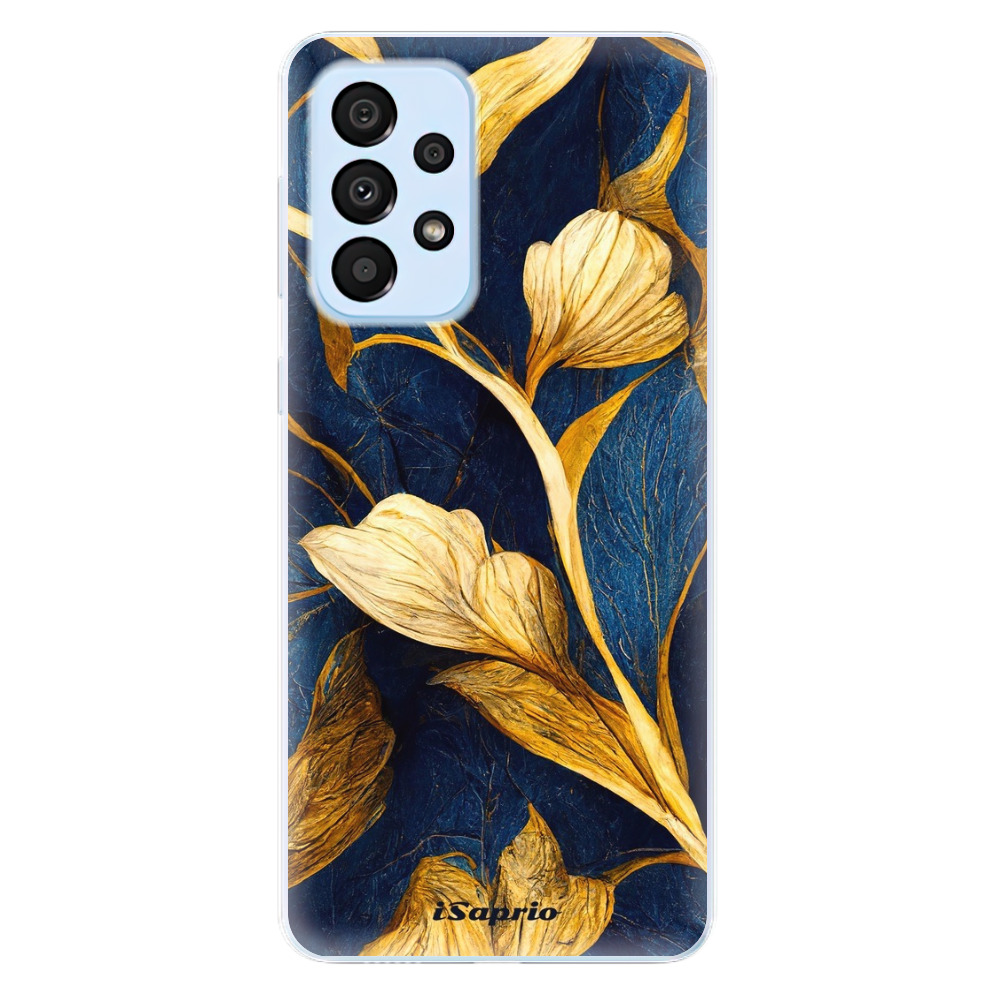 Odolné silikónové puzdro iSaprio - Gold Leaves - Samsung Galaxy A33 5G