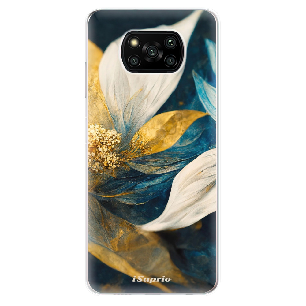 Odolné silikónové puzdro iSaprio - Gold Petals - Xiaomi Poco X3 Pro / X3 NFC
