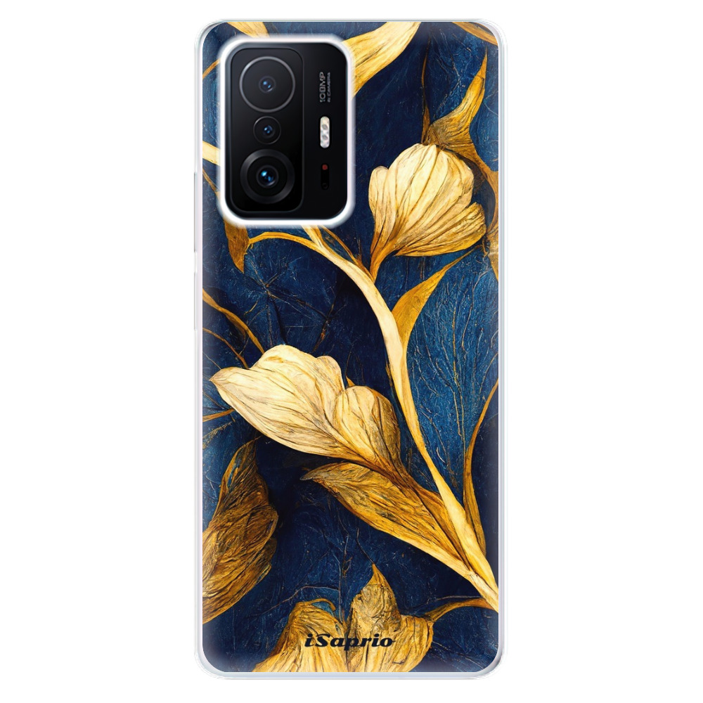 Odolné silikónové puzdro iSaprio - Gold Leaves - Xiaomi 11T / 11T Pro