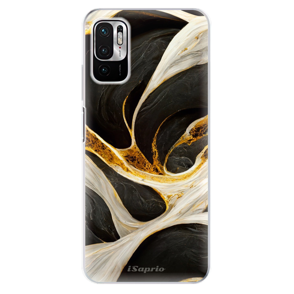 Odolné silikónové puzdro iSaprio - Black and Gold - Xiaomi Redmi Note 10 5G