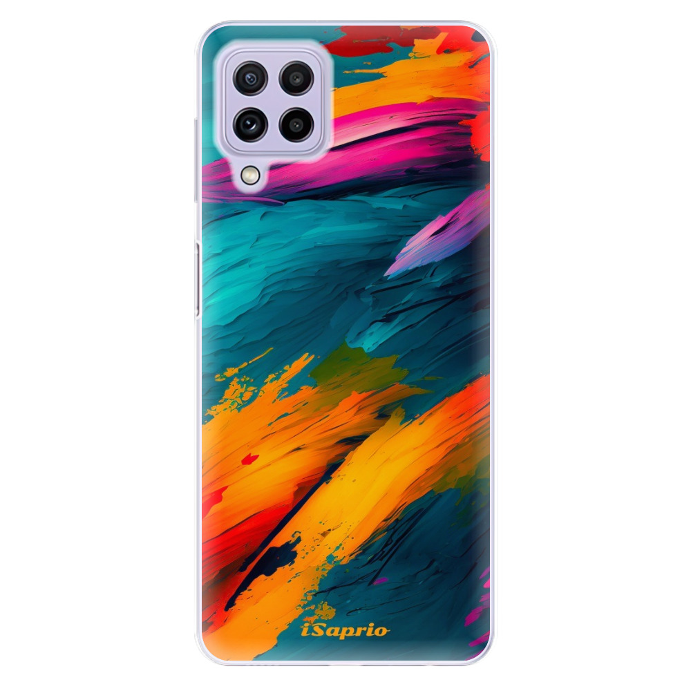 Odolné silikónové puzdro iSaprio - Blue Paint - Samsung Galaxy A22