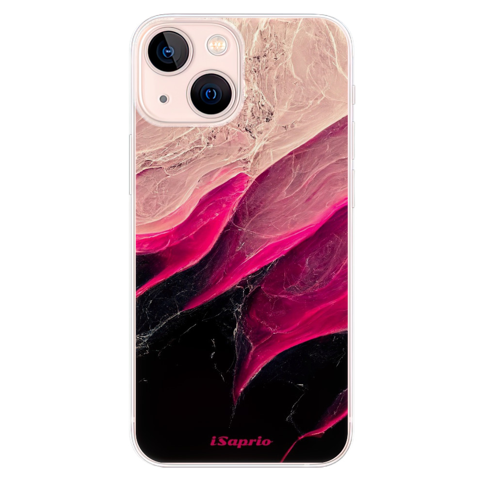 Odolné silikónové puzdro iSaprio - Black and Pink - iPhone 13 mini