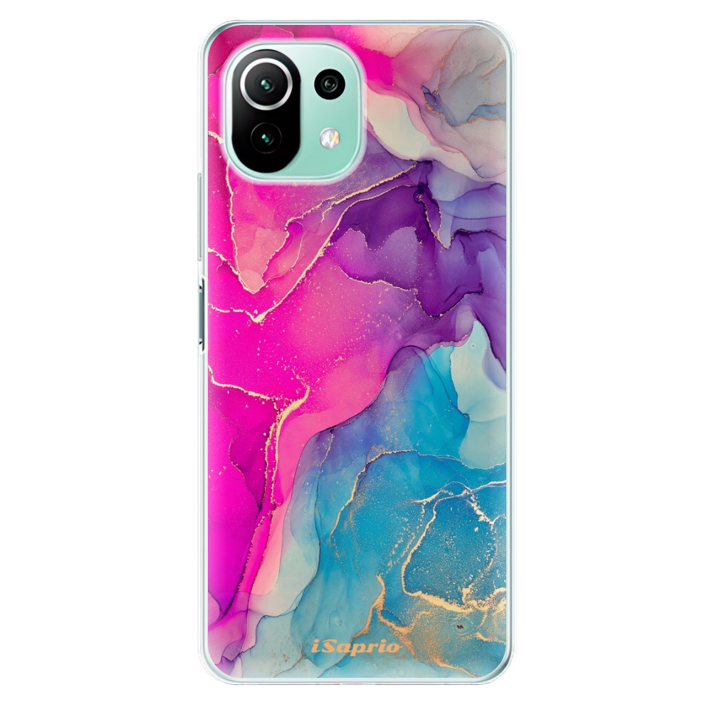 Odolné silikónové puzdro iSaprio - Purple Ink - Xiaomi Mi 11 Lite