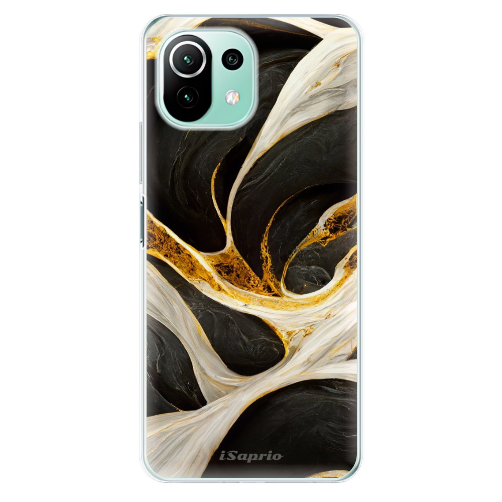 Odolné silikónové puzdro iSaprio - Black and Gold - Xiaomi Mi 11 Lite
