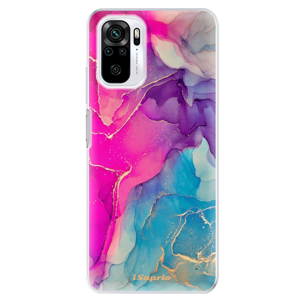 Odolné silikónové puzdro iSaprio - Purple Ink - Xiaomi Redmi Note 10 / Note 10S