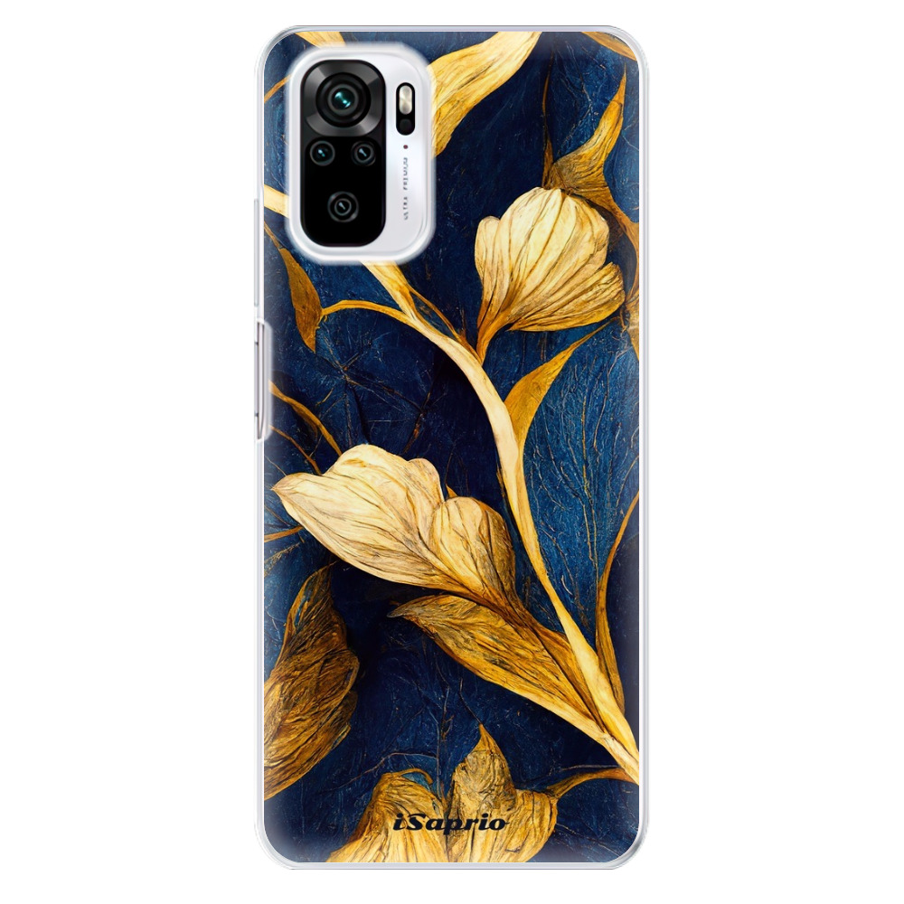 Odolné silikónové puzdro iSaprio - Gold Leaves - Xiaomi Redmi Note 10 / Note 10S