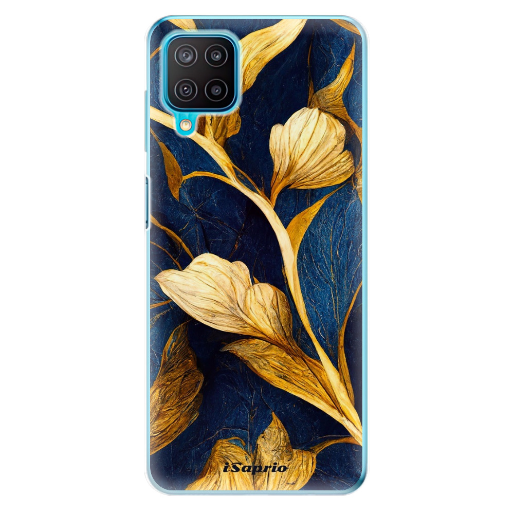 Odolné silikónové puzdro iSaprio - Gold Leaves - Samsung Galaxy M12