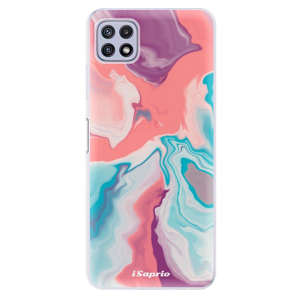 Odolné silikónové puzdro iSaprio - New Liquid - Samsung Galaxy A22 5G