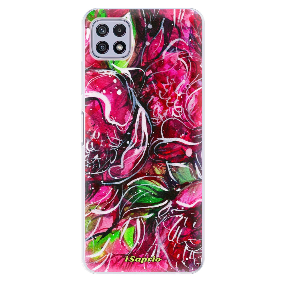 Odolné silikónové puzdro iSaprio - Burgundy - Samsung Galaxy A22 5G