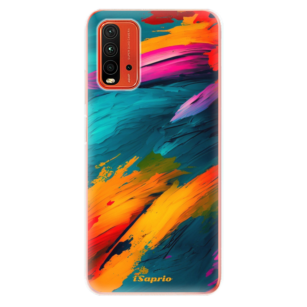 Odolné silikónové puzdro iSaprio - Blue Paint - Xiaomi Redmi 9T