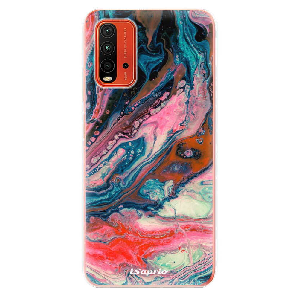 Odolné silikónové puzdro iSaprio - Abstract Paint 01 - Xiaomi Redmi 9T