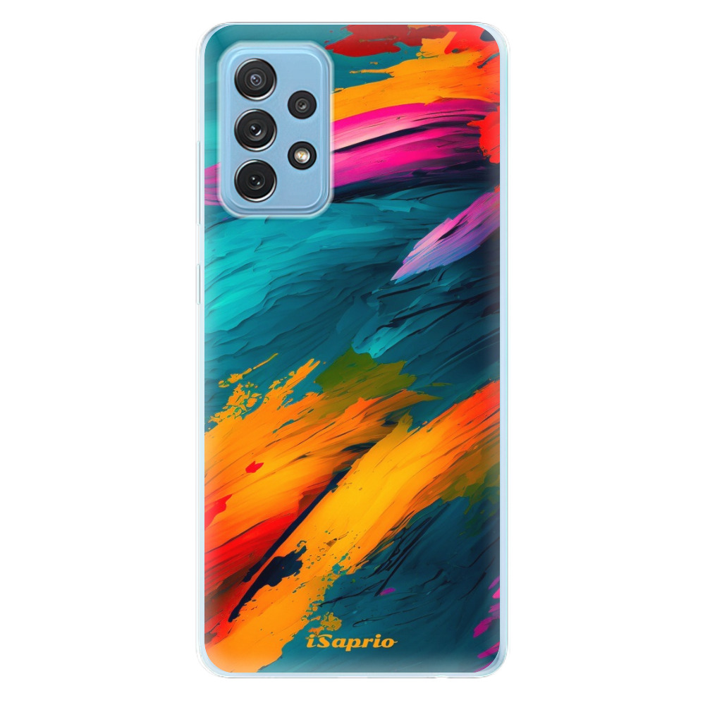 Odolné silikónové puzdro iSaprio - Blue Paint - Samsung Galaxy A72
