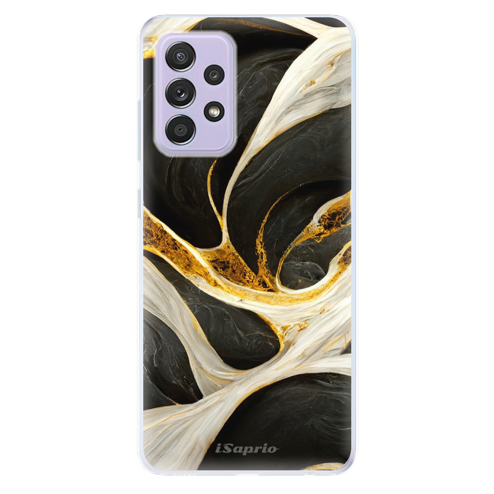 Odolné silikónové puzdro iSaprio - Black and Gold - Samsung Galaxy A52/A52 5G