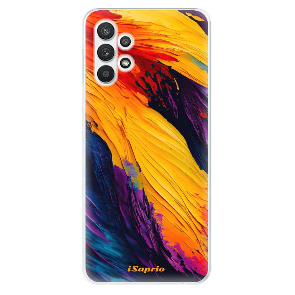 Odolné silikónové puzdro iSaprio - Orange Paint - Samsung Galaxy A32 5G