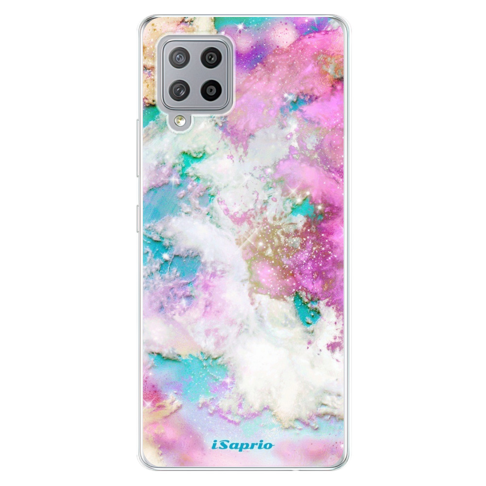 Odolné silikónové puzdro iSaprio - Galactic Paper - Samsung Galaxy A42