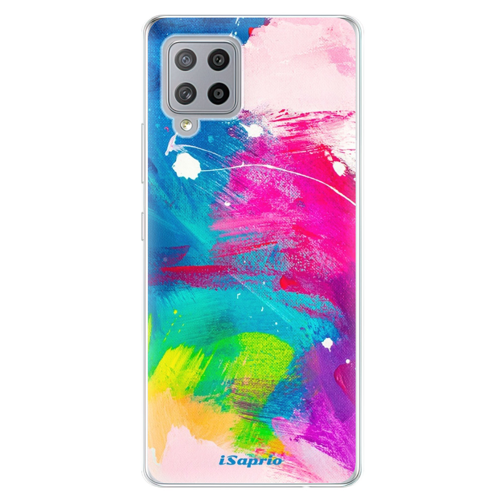 Odolné silikónové puzdro iSaprio - Abstract Paint 03 - Samsung Galaxy A42