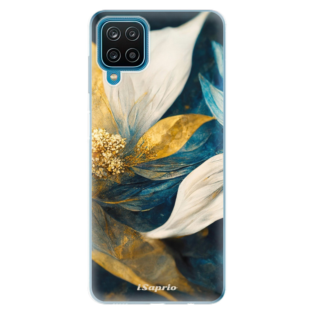 Odolné silikónové puzdro iSaprio - Gold Petals - Samsung Galaxy A12