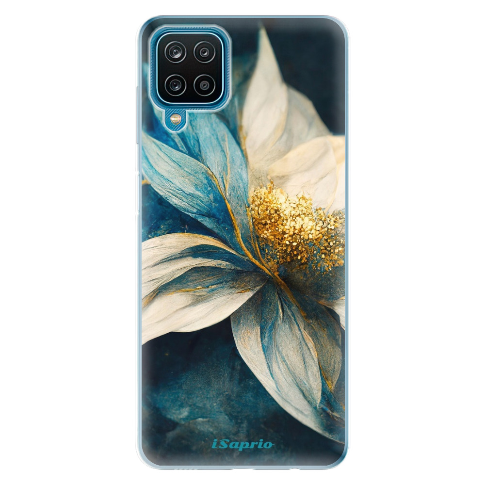 Odolné silikónové puzdro iSaprio - Blue Petals - Samsung Galaxy A12