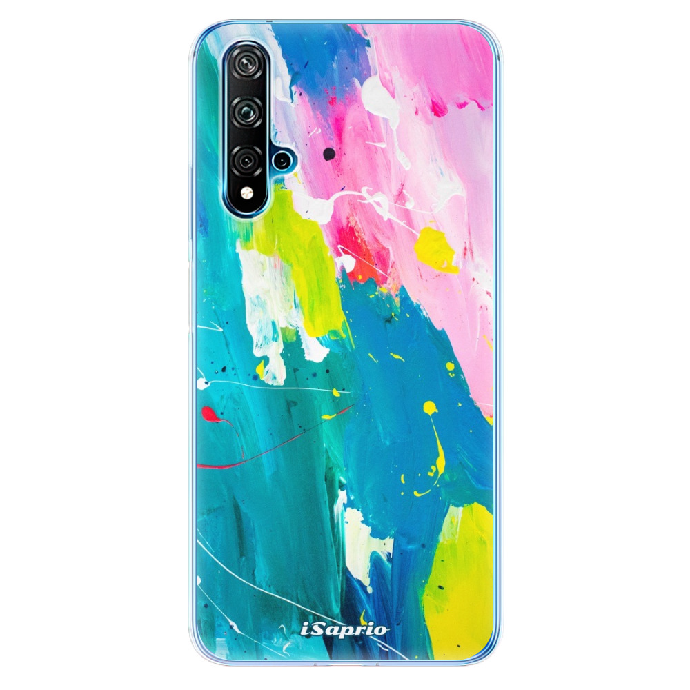 Odolné silikónové puzdro iSaprio - Abstract Paint 04 - Huawei Nova 5T