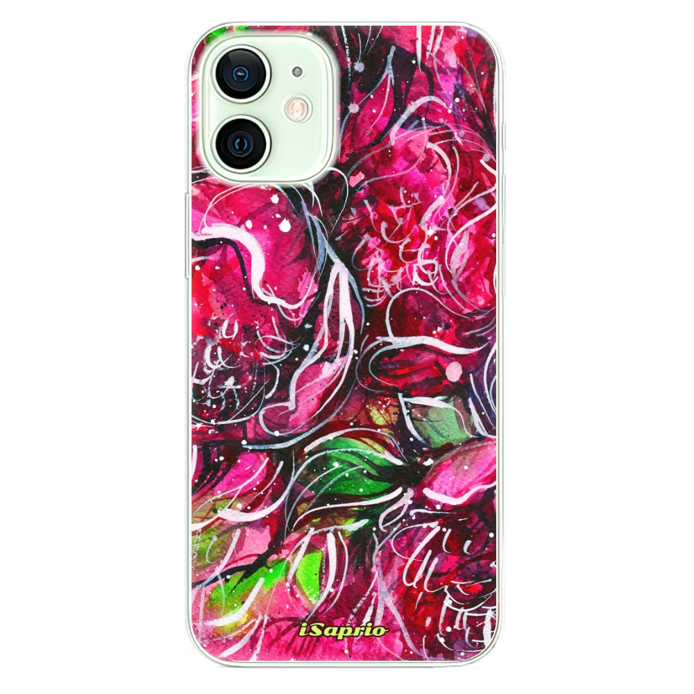 Odolné silikónové puzdro iSaprio - Burgundy - iPhone 12 mini