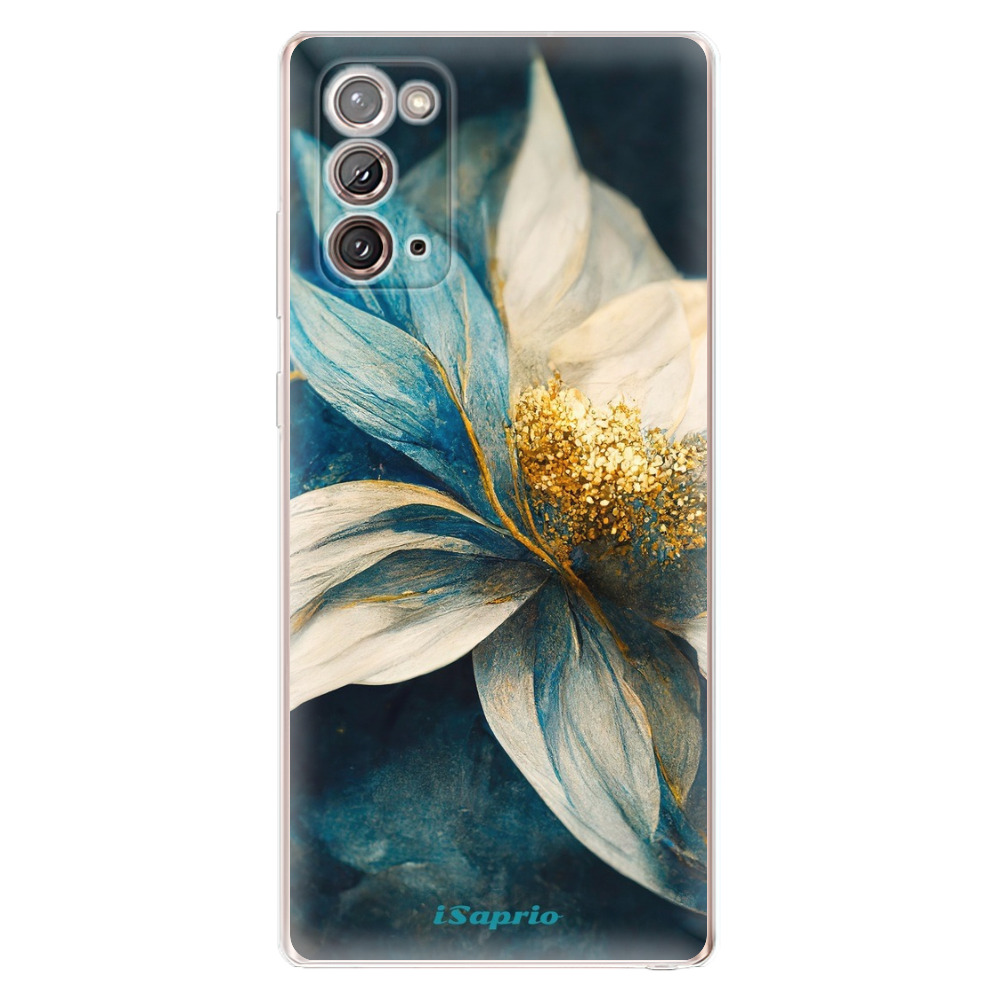 Odolné silikónové puzdro iSaprio - Blue Petals - Samsung Galaxy Note 20