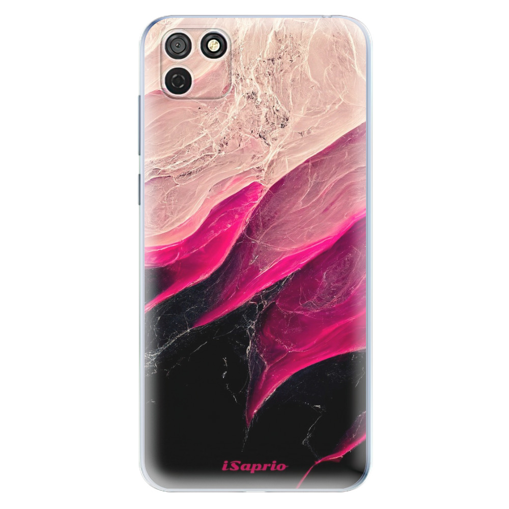 Odolné silikónové puzdro iSaprio - Black and Pink - Honor 9S
