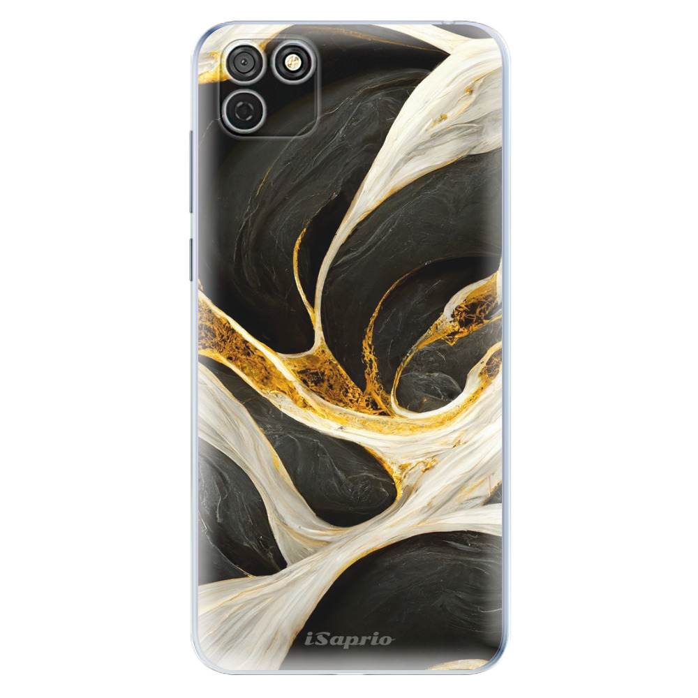 Odolné silikónové puzdro iSaprio - Black and Gold - Honor 9S