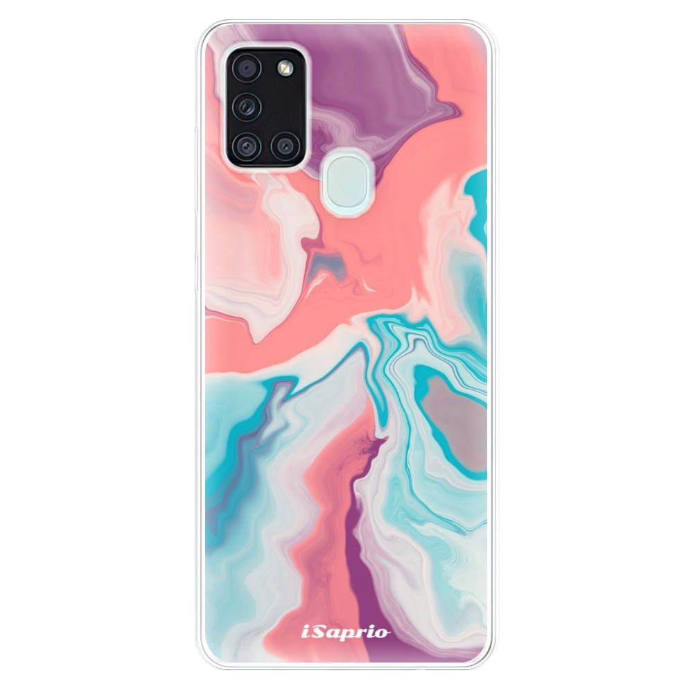 Odolné silikónové puzdro iSaprio - New Liquid - Samsung Galaxy A21s