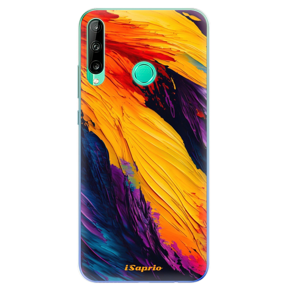 Odolné silikónové puzdro iSaprio - Orange Paint - Huawei P40 Lite E