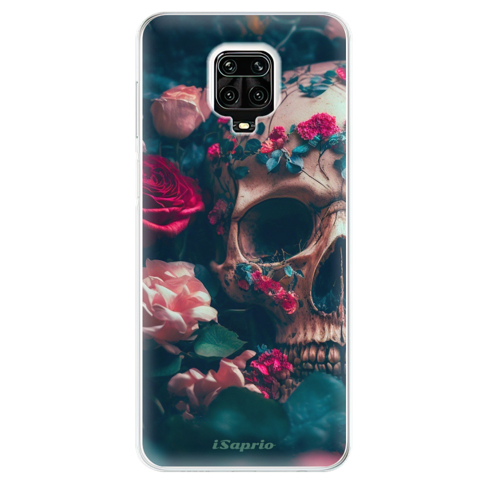Odolné silikónové puzdro iSaprio - Skull in Roses - Xiaomi Redmi Note 9 Pro / Note 9S