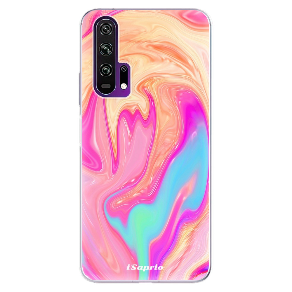 Odolné silikónové puzdro iSaprio - Orange Liquid - Honor 20 Pro