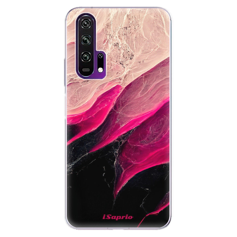 Odolné silikónové puzdro iSaprio - Black and Pink - Honor 20 Pro
