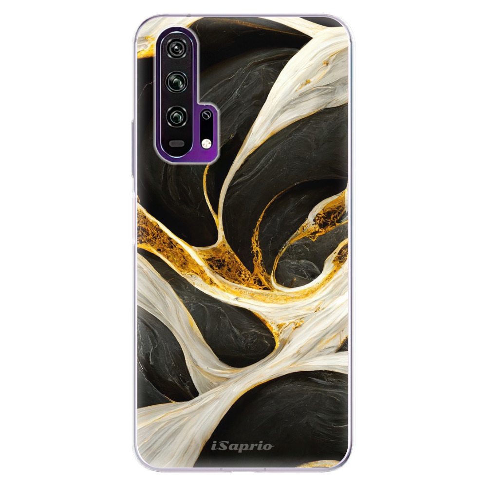 Odolné silikónové puzdro iSaprio - Black and Gold - Honor 20 Pro