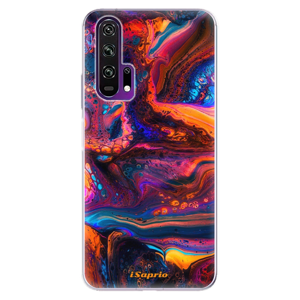 Odolné silikónové puzdro iSaprio - Abstract Paint 02 - Honor 20 Pro