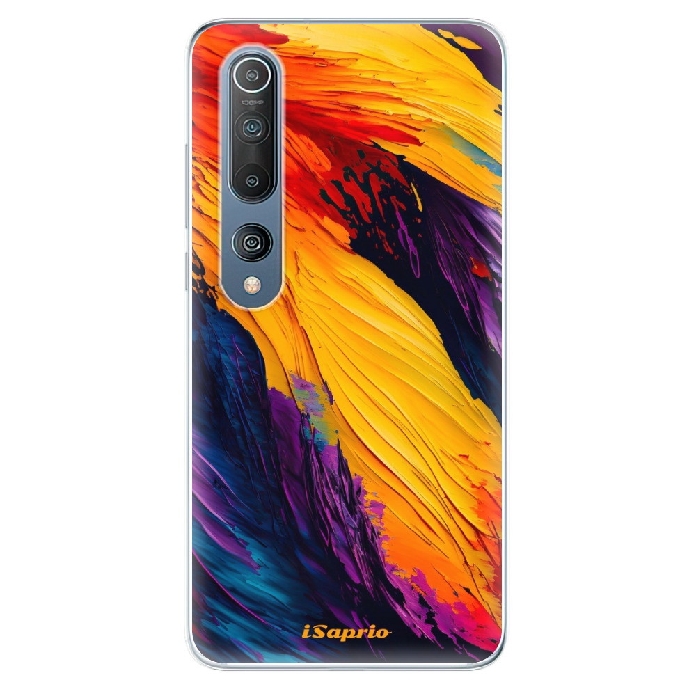 Odolné silikónové puzdro iSaprio - Orange Paint - Xiaomi Mi 10 / Mi 10 Pro