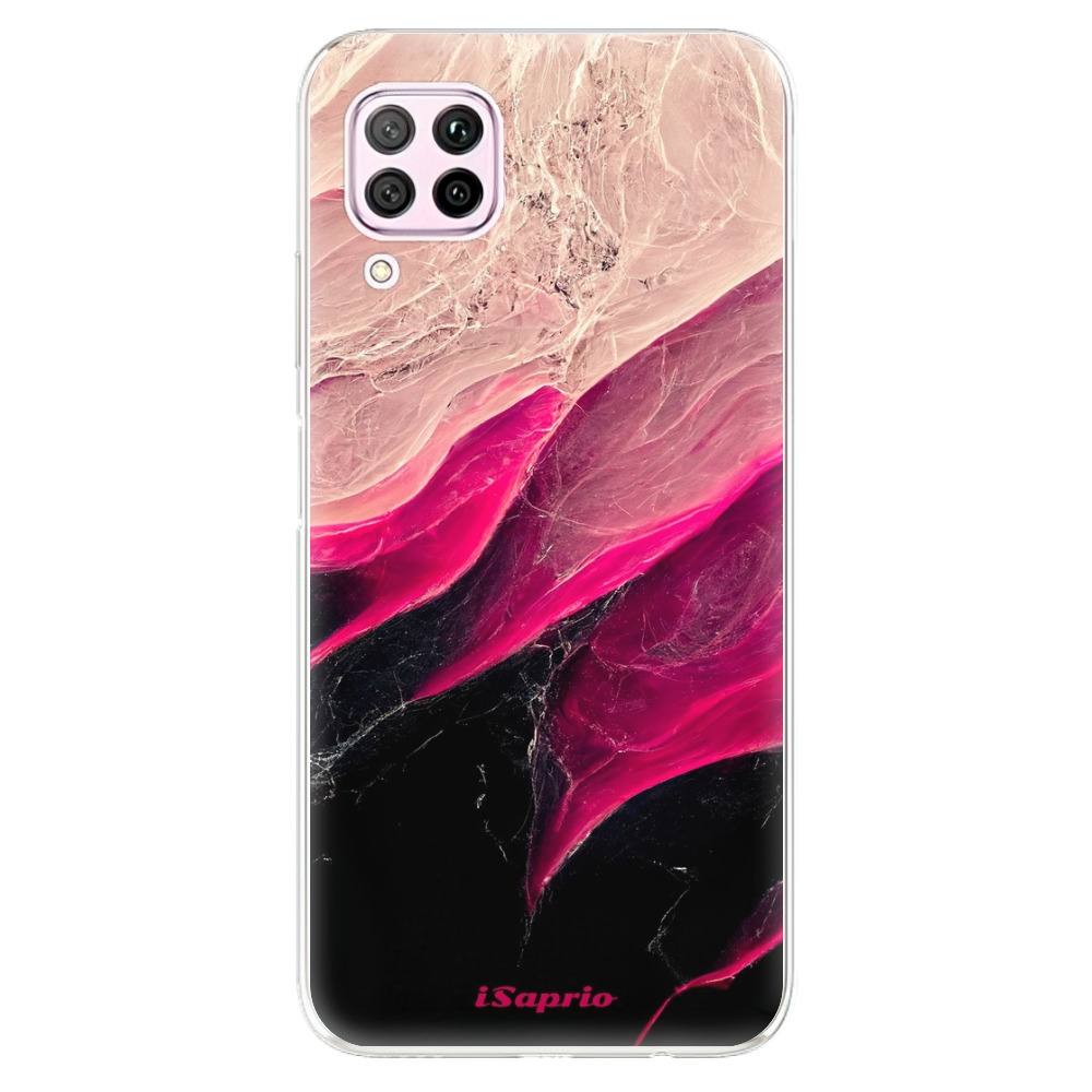 Odolné silikónové puzdro iSaprio - Black and Pink - Huawei P40 Lite