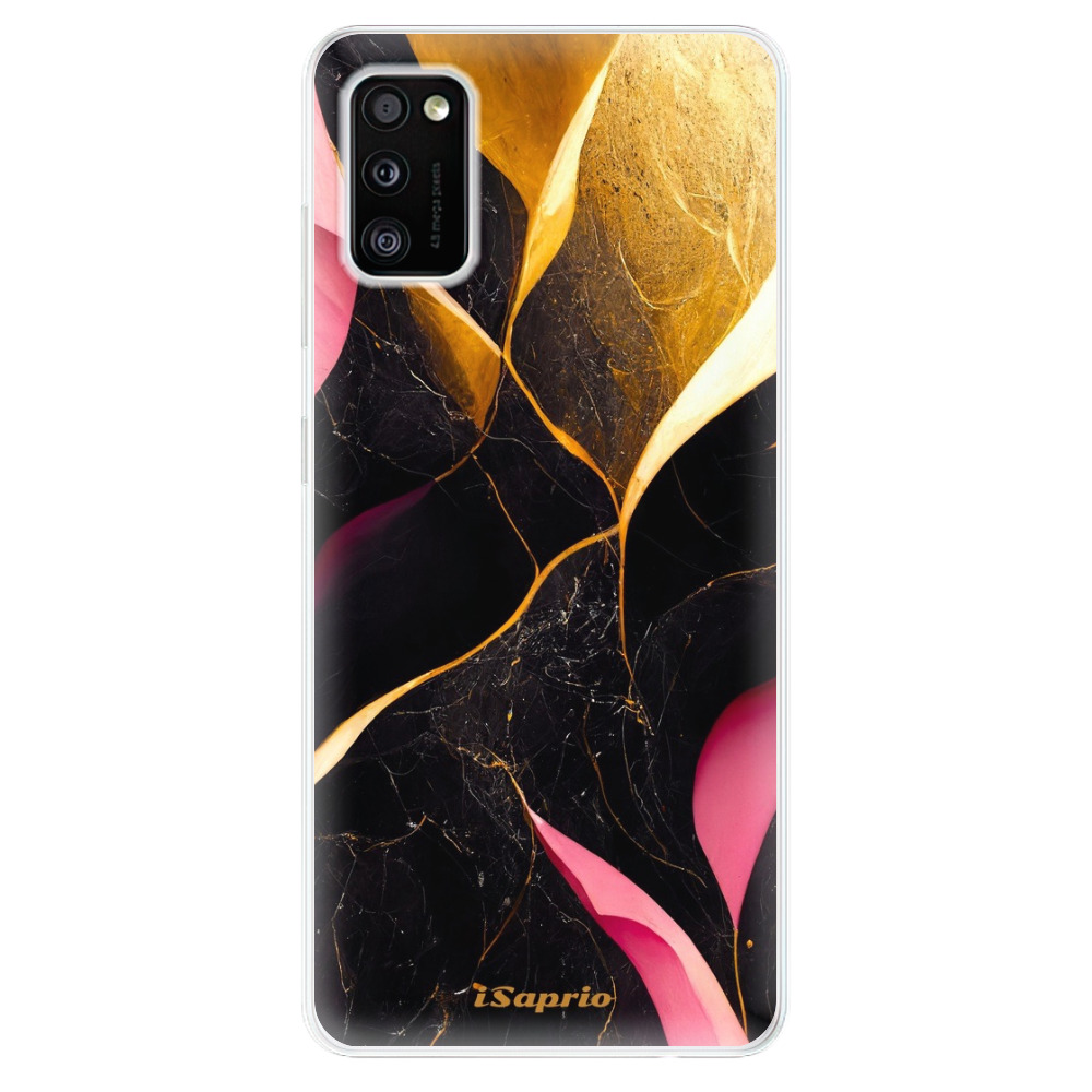 Odolné silikónové puzdro iSaprio - Gold Pink Marble - Samsung Galaxy A41