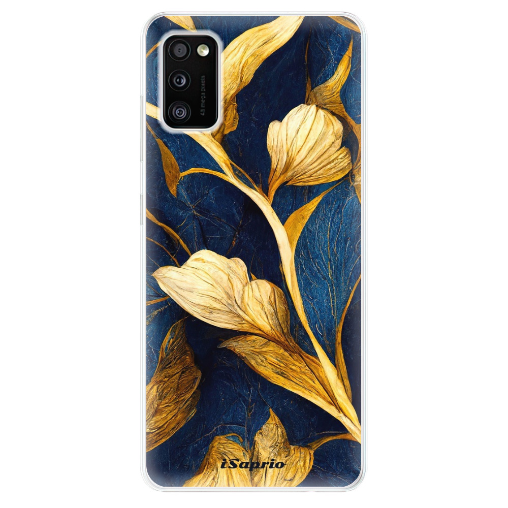 Odolné silikónové puzdro iSaprio - Gold Leaves - Samsung Galaxy A41