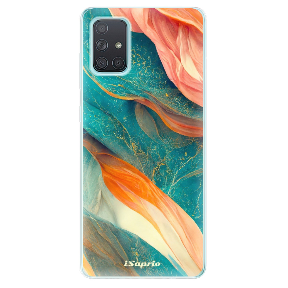 Odolné silikónové puzdro iSaprio - Abstract Marble - Samsung Galaxy A71