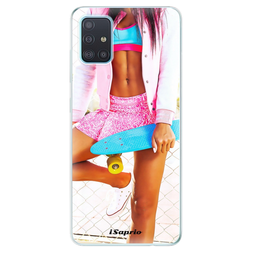 Odolné silikónové puzdro iSaprio - Skate girl 01 - Samsung Galaxy A51