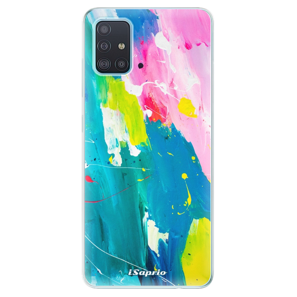 Odolné silikónové puzdro iSaprio - Abstract Paint 04 - Samsung Galaxy A51