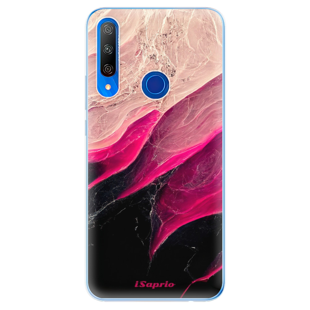 Odolné silikónové puzdro iSaprio - Black and Pink - Huawei Honor 9X