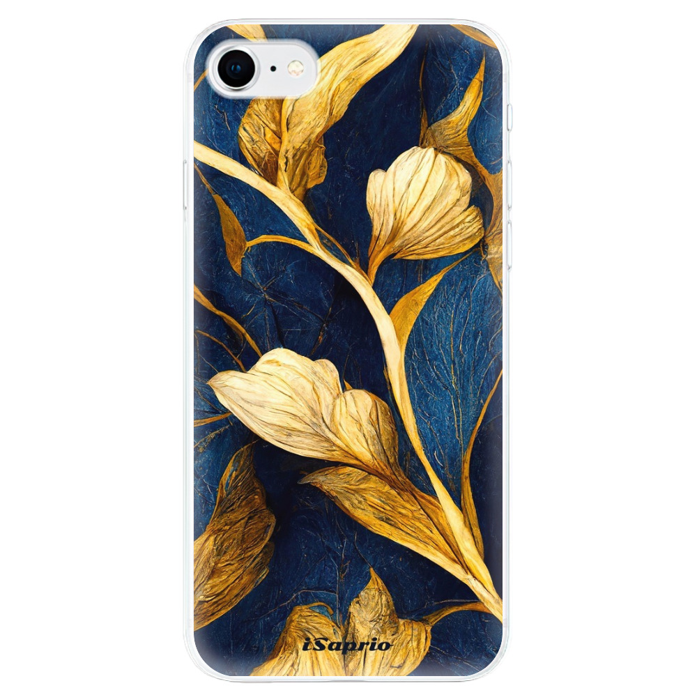 Odolné silikónové puzdro iSaprio - Gold Leaves - iPhone SE 2020