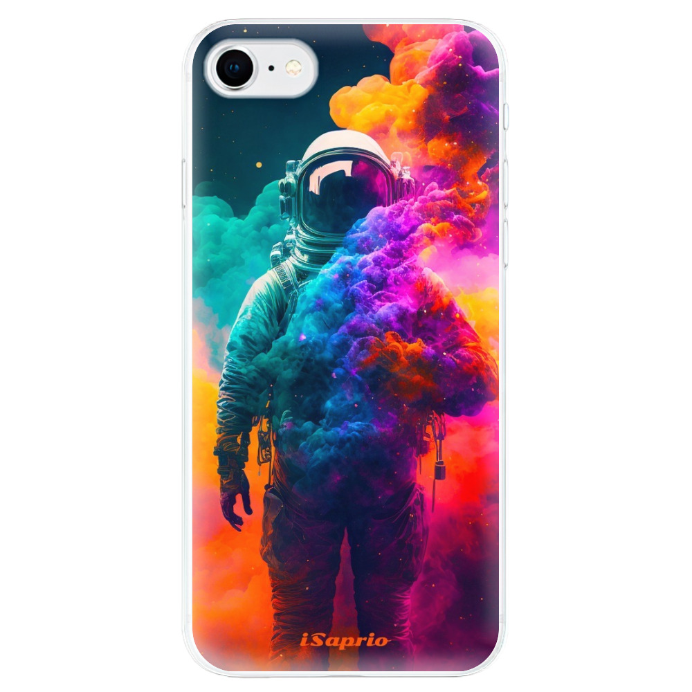 Odolné silikónové puzdro iSaprio - Astronaut in Colors - iPhone SE 2020
