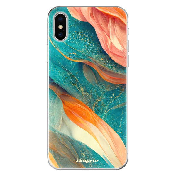 Odolné silikónové puzdro iSaprio - Abstract Marble - iPhone X