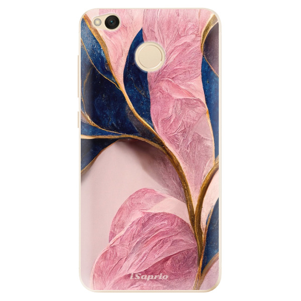 Odolné silikónové puzdro iSaprio - Pink Blue Leaves - Xiaomi Redmi 4X