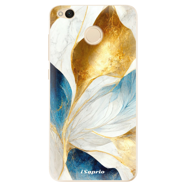 Odolné silikónové puzdro iSaprio - Blue Leaves - Xiaomi Redmi 4X