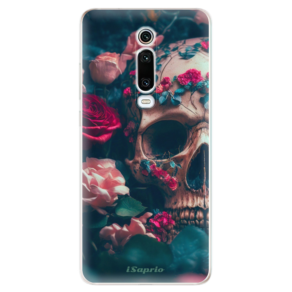 Odolné silikónové puzdro iSaprio - Skull in Roses - Xiaomi Mi 9T Pro
