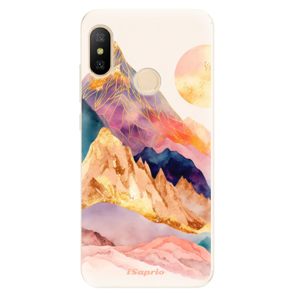 Odolné silikónové puzdro iSaprio - Abstract Mountains - Xiaomi Mi A2 Lite